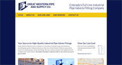 Desktop Screenshot of greatwesternpipe.com
